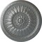 Ekena Millwork Temple Ceiling Medallion (Fits Canopies up to 9 1/4"), Hand-Painted Platinum, 24"OD x 1 5/8"P CM24TEPLS - alternate 1
